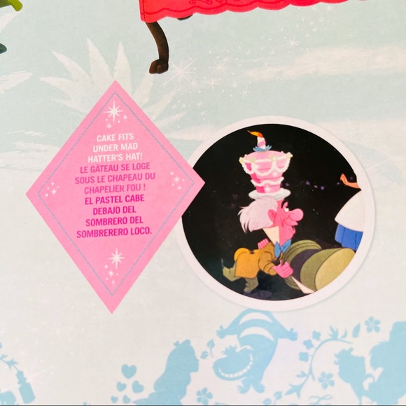 Disney Store Alice in Wonderland Classic Tea Party Play Set with Doll & Movement - Picture 5 of 6